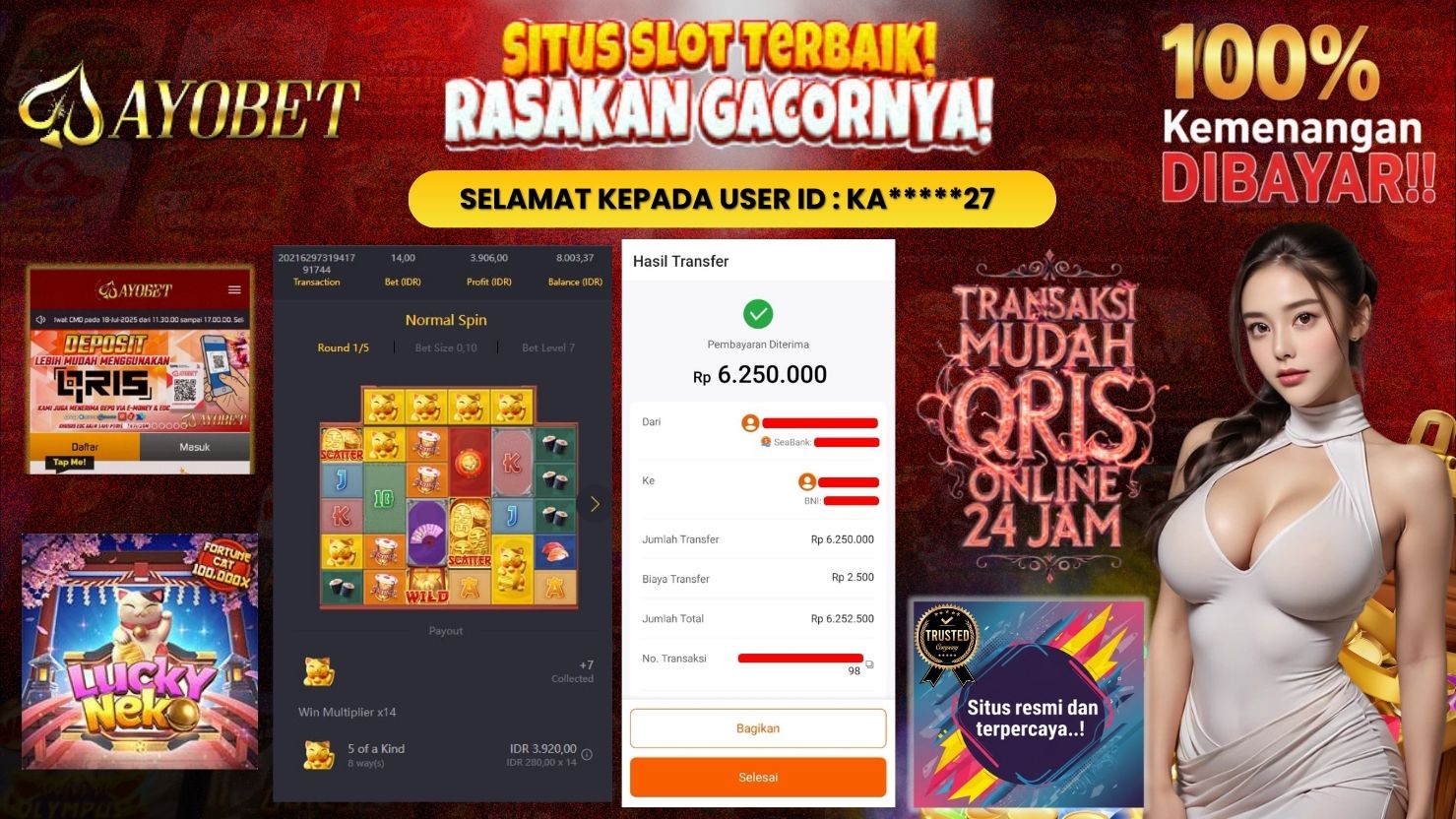 AYOBET JACKPOT SLOT LUCKY NEKO